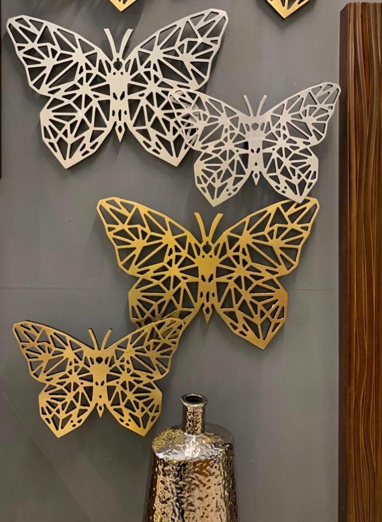 Comprar Set tres mariposas metal decoración medianas y grande